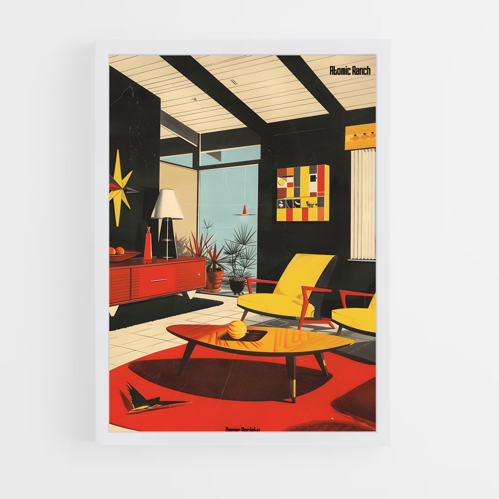 Poster Rêve Atomic – affiche Espace rétro (vue 3)